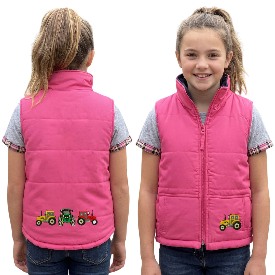 Kids Embroidered Padded Gilet