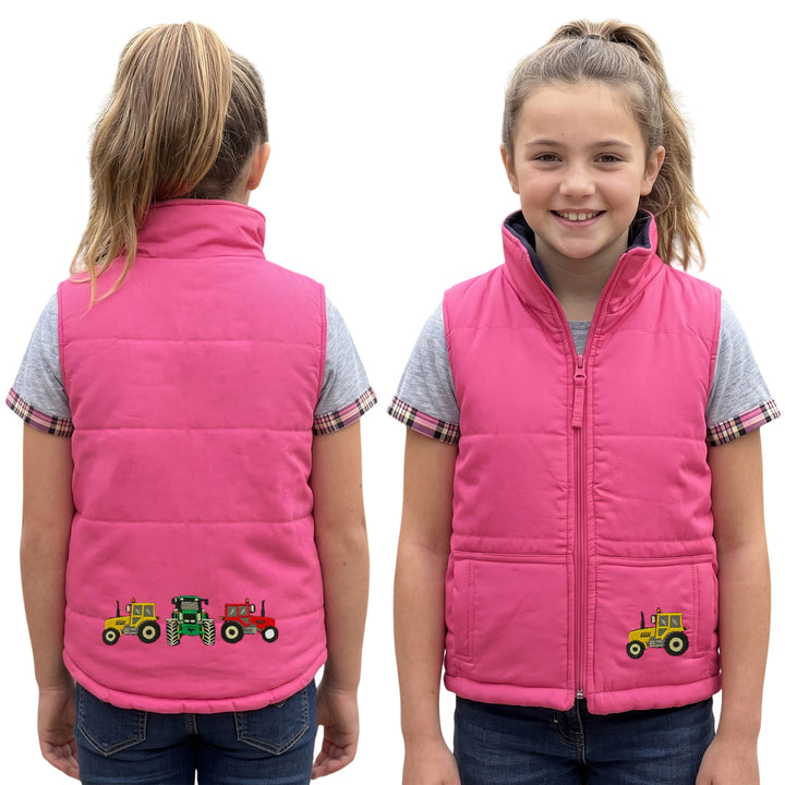 Kids Embroidered Padded Gilet