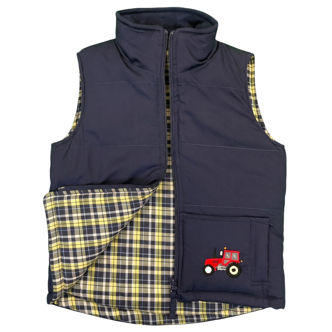 Kids Embroidered Padded Gilet
