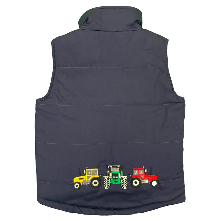 Kids Embroidered Padded Gilet