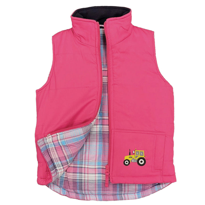 Kids Embroidered Padded Gilet