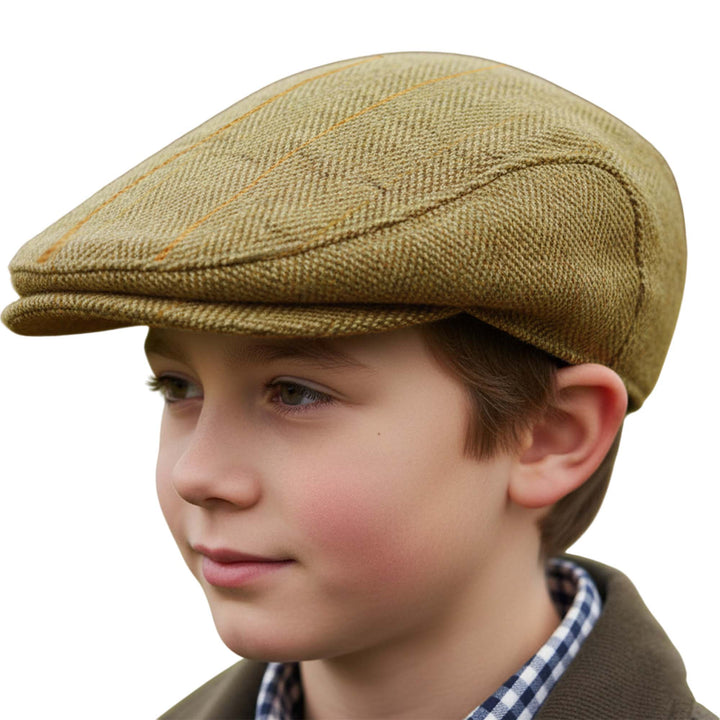 Game Kids Tweed Flat Cap
