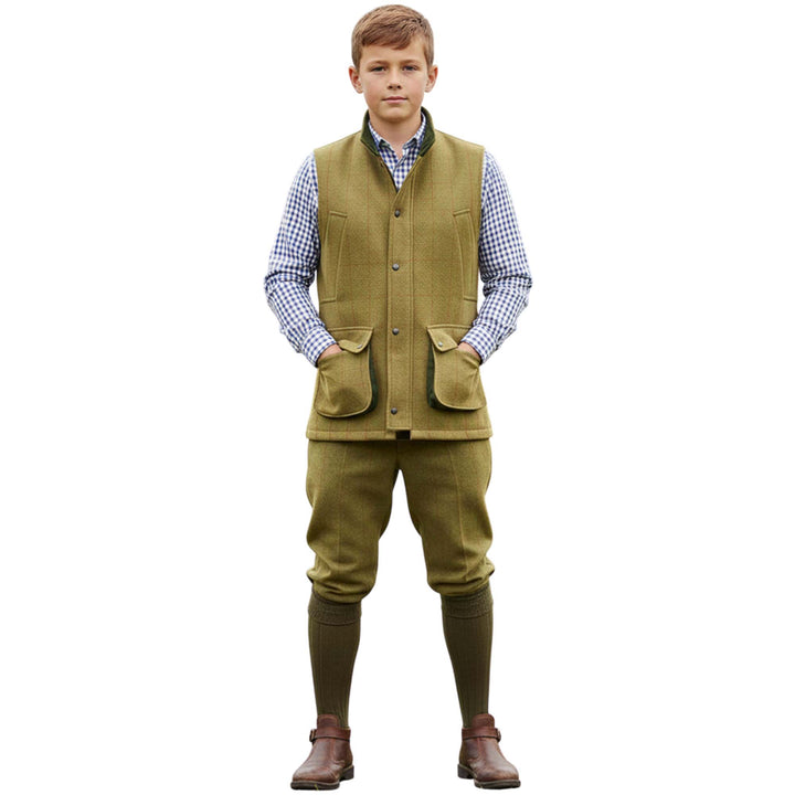 Game Kids Padded Tweed Gilet