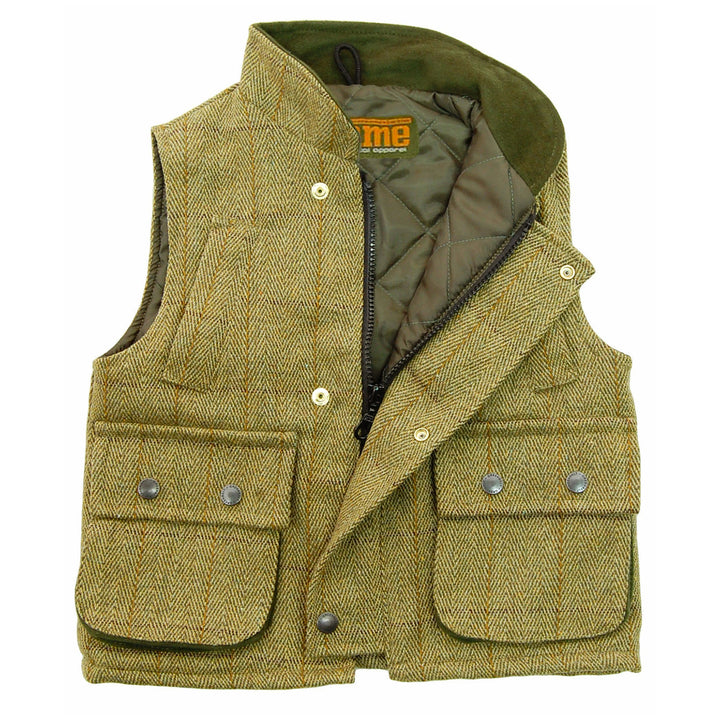 Game Kids Padded Tweed Gilet