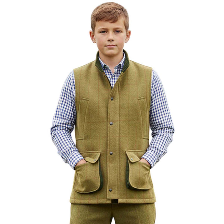Game Kids Padded Tweed Gilet