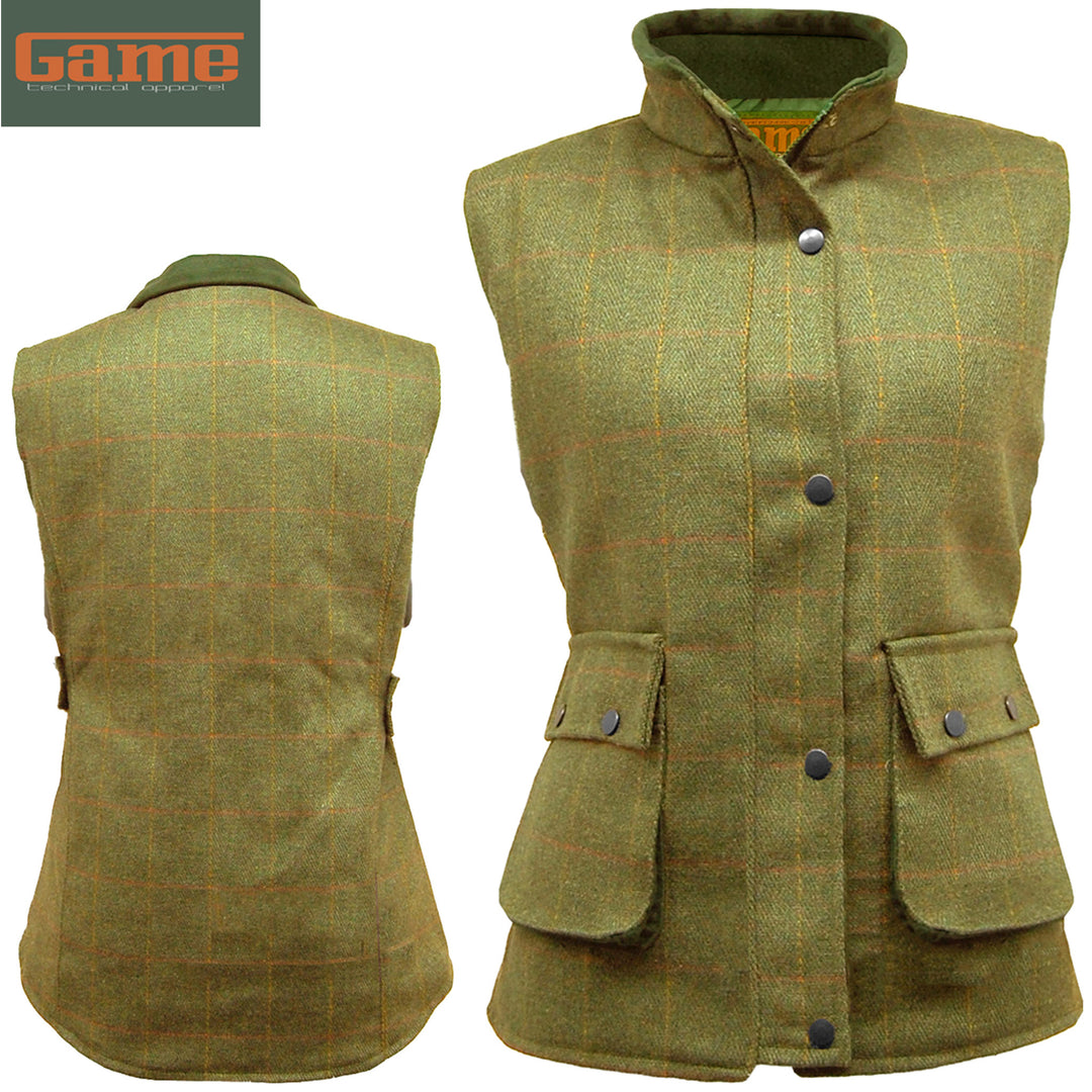 Ladies Game Tweed Gilet