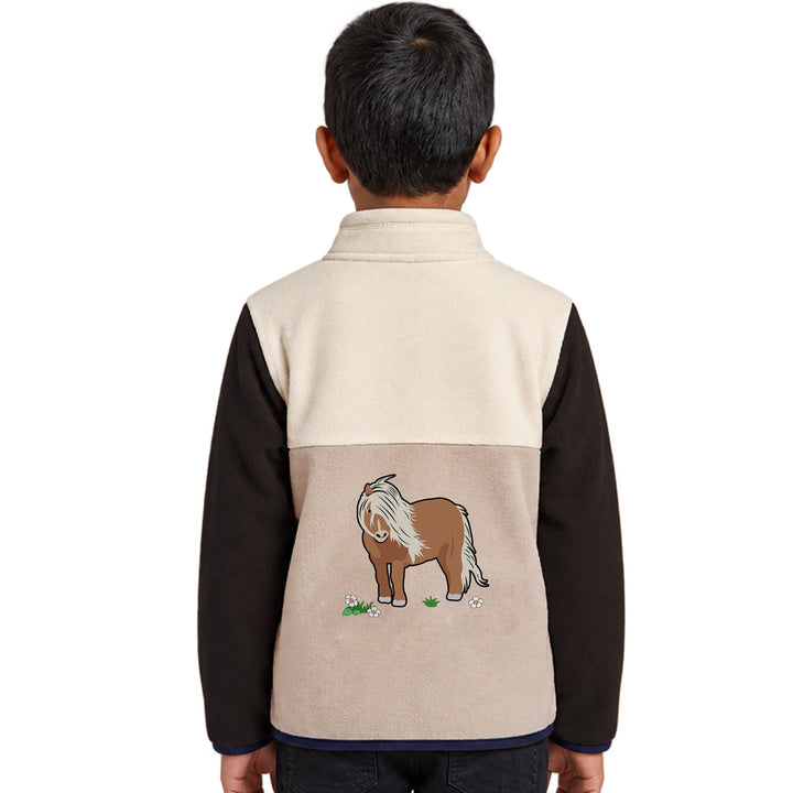 Kids Embroidered Quarter-Zip Pullover