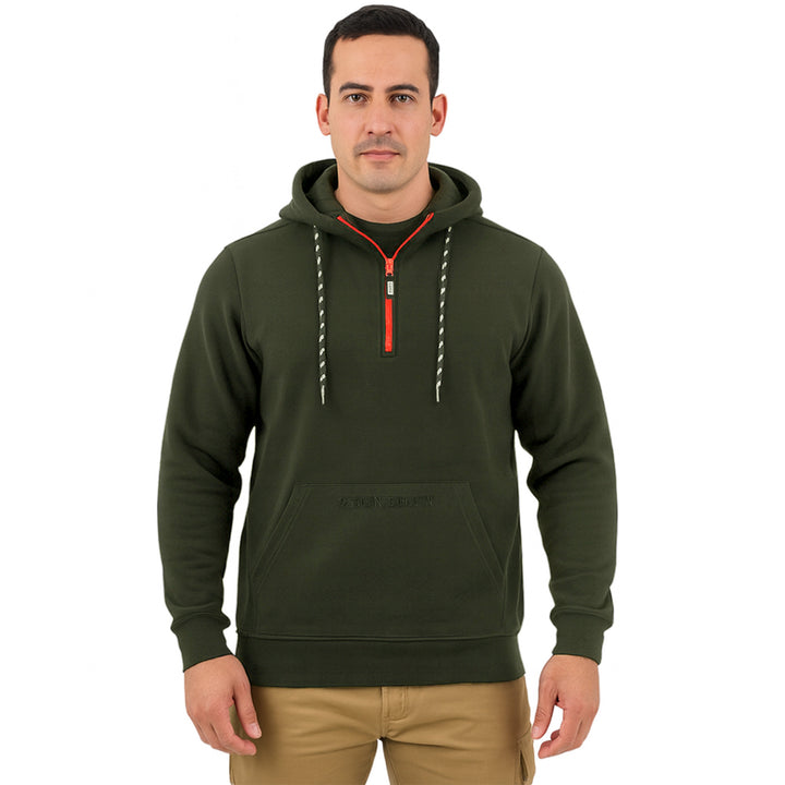 Game Trail Half Zip Neck Fleece Hoodie