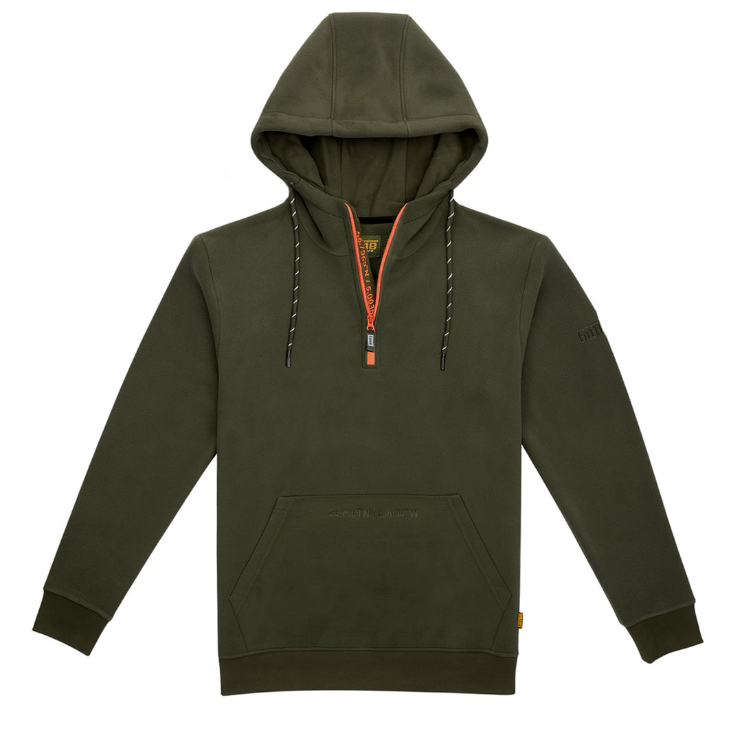 Game Trail Half Zip Neck Fleece Hoodie