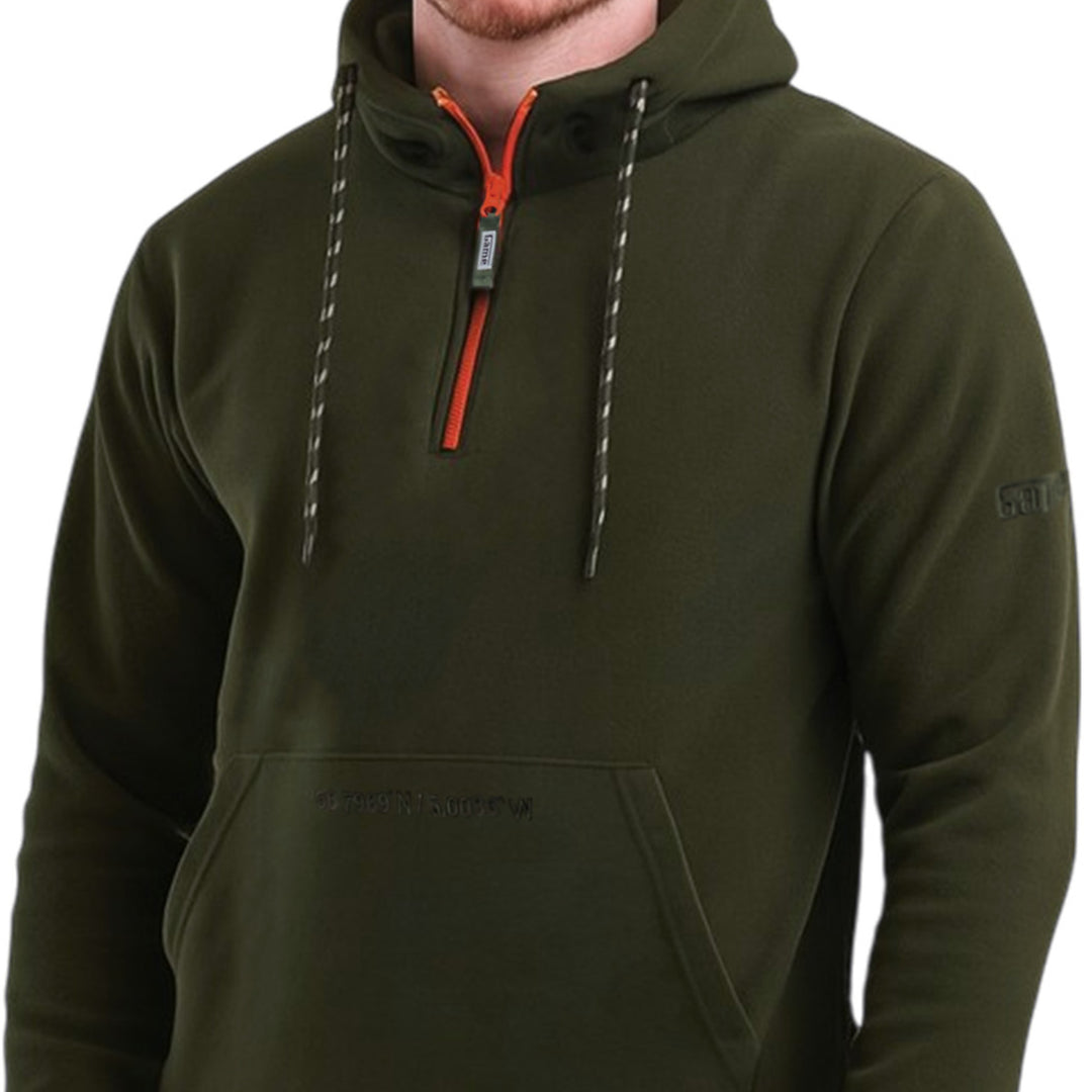 Game Trail Half Zip Neck Fleece Hoodie