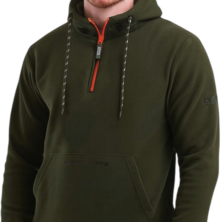 Game Trail Half Zip Neck Fleece Hoodie