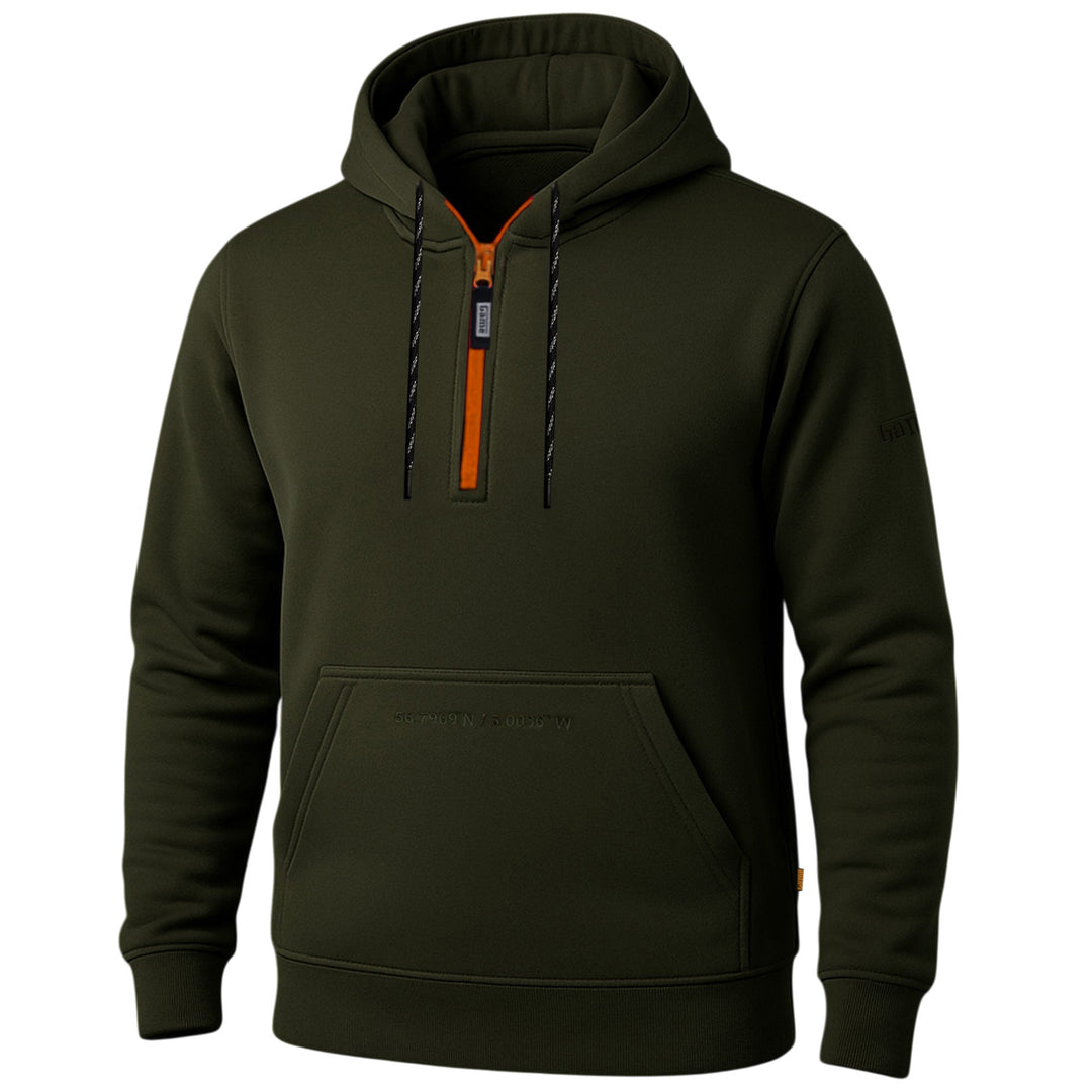 Game Trail Half Zip Neck Fleece Hoodie