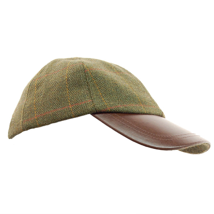 Game Men’s Deluxe Derby Tweed Leather Baseball Cap