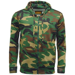 Game Mens Camouflage Zipper Woodland